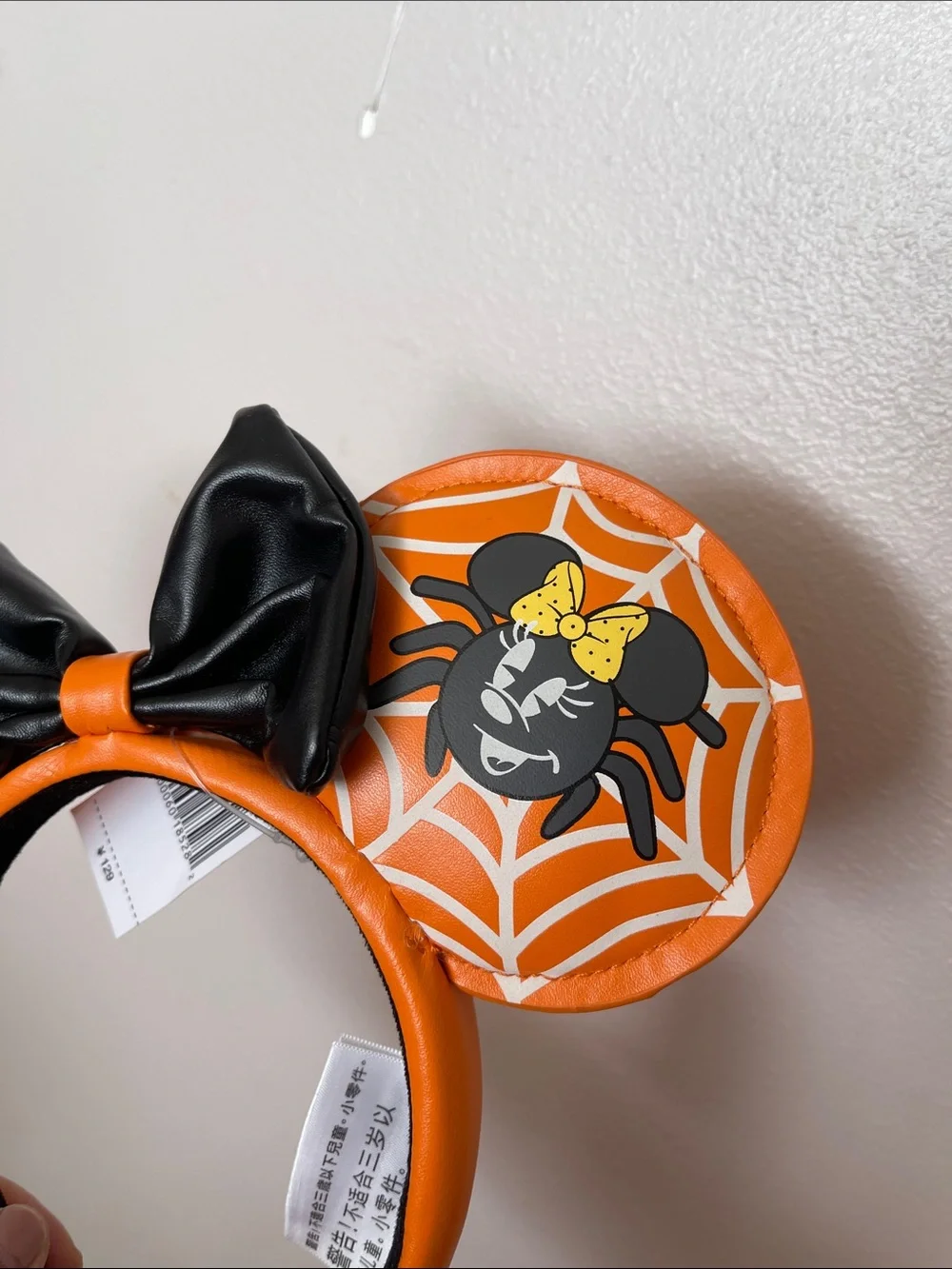 New Disney Halloween Spider Mickey & Minnie Ear Headband